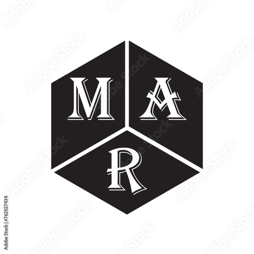 MAR letter logo design on white background. MAR creative initials letter logo concept. MAR letter design.
