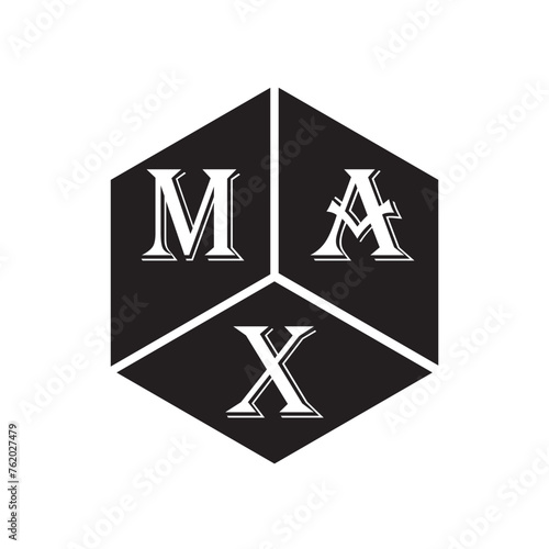 MAX letter logo design on white background. MAX creative initials letter logo concept. MAX letter design.
