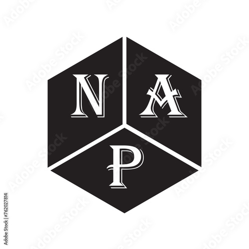 NAP letter logo design on white background. NAP creative initials letter logo concept. NAP letter design.
