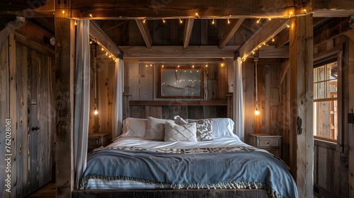 Rustic Retreat: A Warm, Inviting Sanctuary Featuring Reclaimed Wood and Hand-Loomed Fabrics