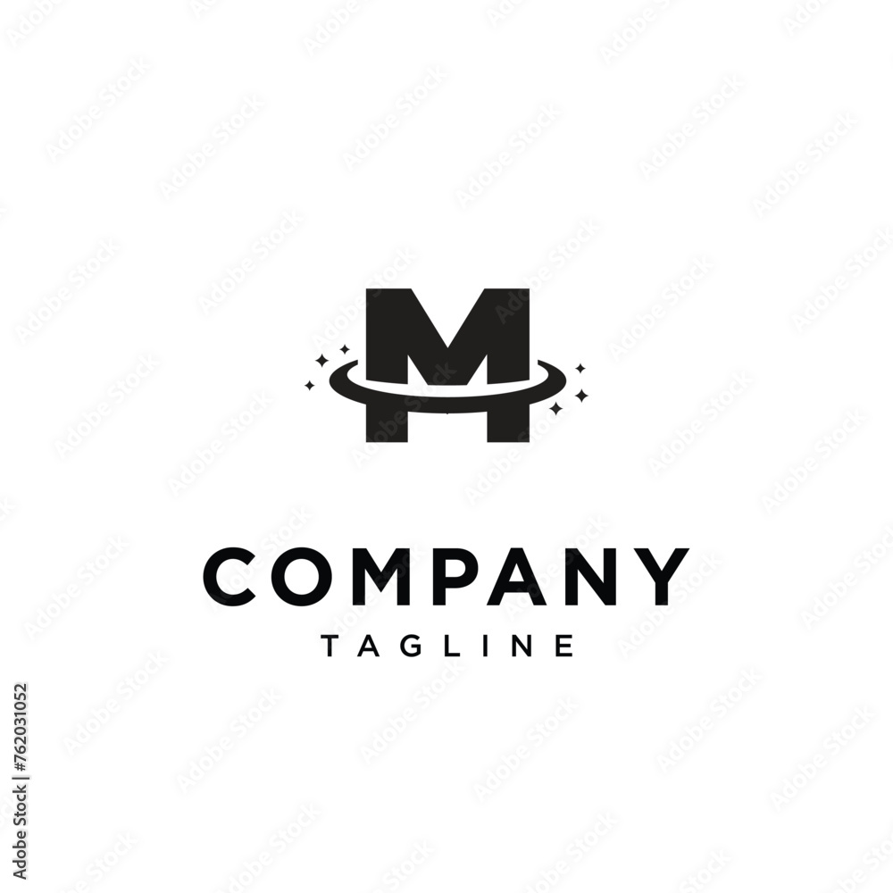 Letter M Planet Space Logo icon vector template eps Letter M Planet Space Logo icon vector template eps