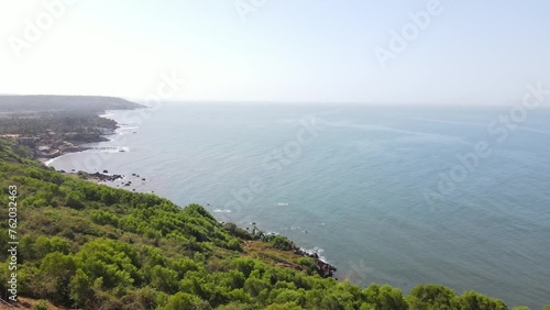 An Aerial shot of Vagator Hill View in Goa,India
 photo