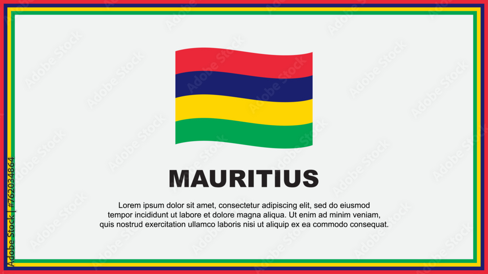 Mauritius Flag Abstract Background Design Template. Mauritius Independence Day Banner Social Media Vector Illustration. Mauritius Banner Mauritius Flag Abstract Background Design Template. Mauritius Independence Day Banner Social Media Vector Illustration. Mauritius Banner
