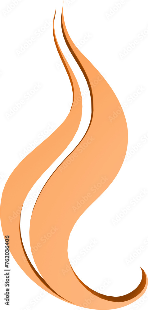3D illustration render of abstract fire symbol of different shapes and colors on a transparent background 3D illustration render of abstract fire symbol of different shapes and colors on a transparent background