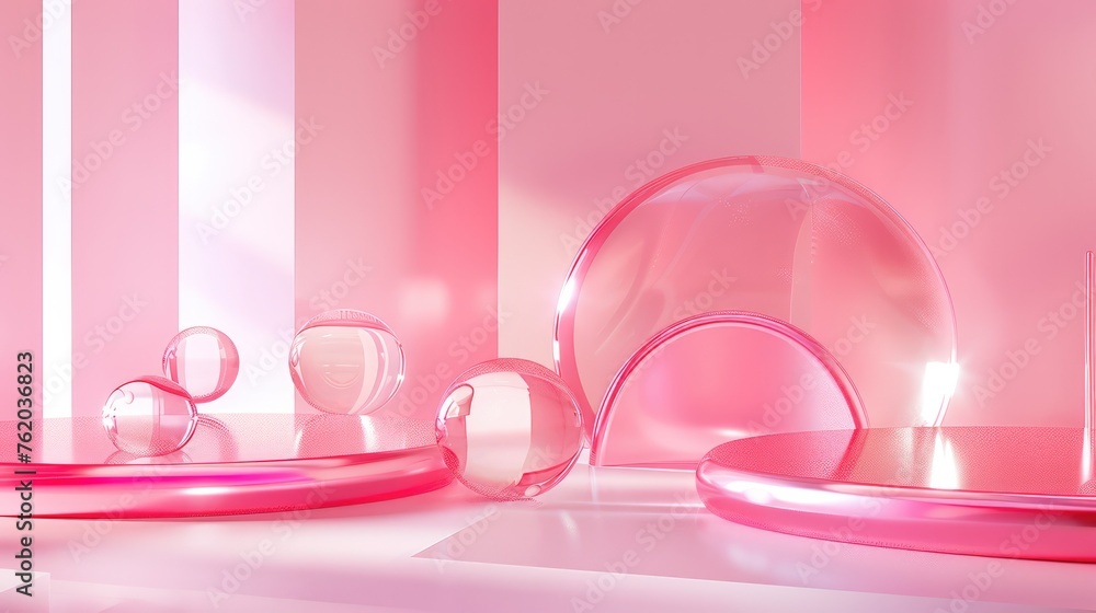 Minimalist Geometric Composition with Floating Elements in C4D Minimalist Geometric Composition with Floating Elements in C4D