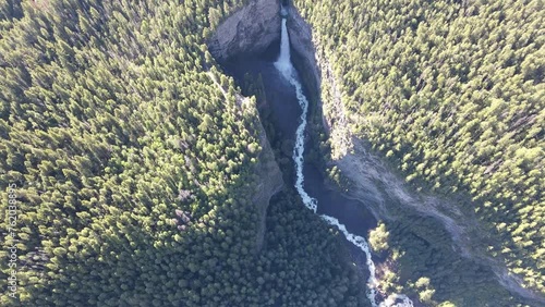 Spahats Creek Falls, also called Spahats Falls, is a waterfall on Spahats Creek within Wells Gray Provincial Park of British Columbia on Clearwater Valley Road from the Yellowhead Highway in Clearwate photo
