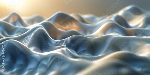 Close Up of a Pattern of Wavy Shapes