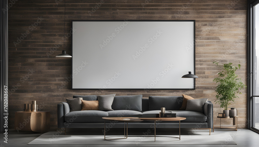 Fototapeta premium modern interior with tv