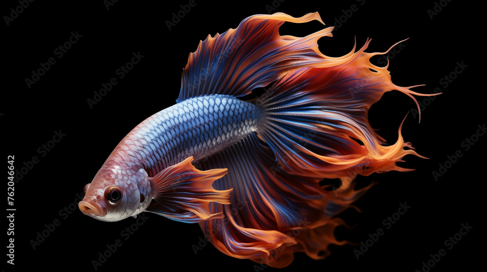 Fancy fighting fish are native to Thailand and are commonly raised for their beauty. Fancy fighting fish are native to Thailand and are commonly raised for their beauty.