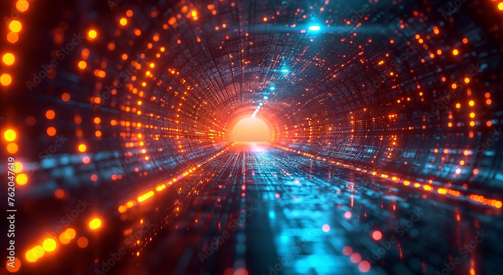 Light tunnel , data transfer, Concept of big data, machine learning, artificial intelligence, hyper loop, virtual reality, high speed network Light tunnel , data transfer, Concept of big data, machine learning, artificial intelligence, hyper loop, virtual reality, high speed network