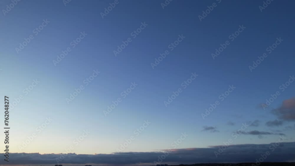 Gorgeous Fast Moving Clouds over England UK During Sunset Gorgeous Fast Moving Clouds over England UK During Sunset