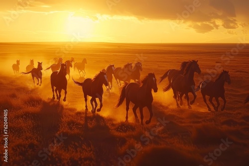 Wild Horses Across the Plains