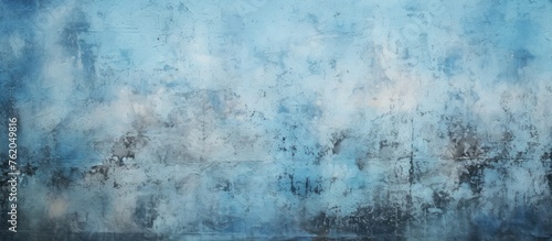 Abstract Blue Textured Old Wall Background © Lasvu