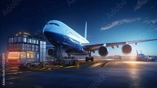 Air cargo freighter Logistics import export go

 photo