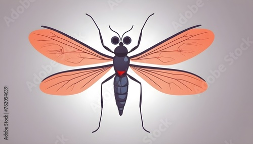 3d of mosquito on white