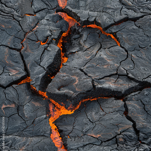 Lava Cracks Seamless Patterns Background