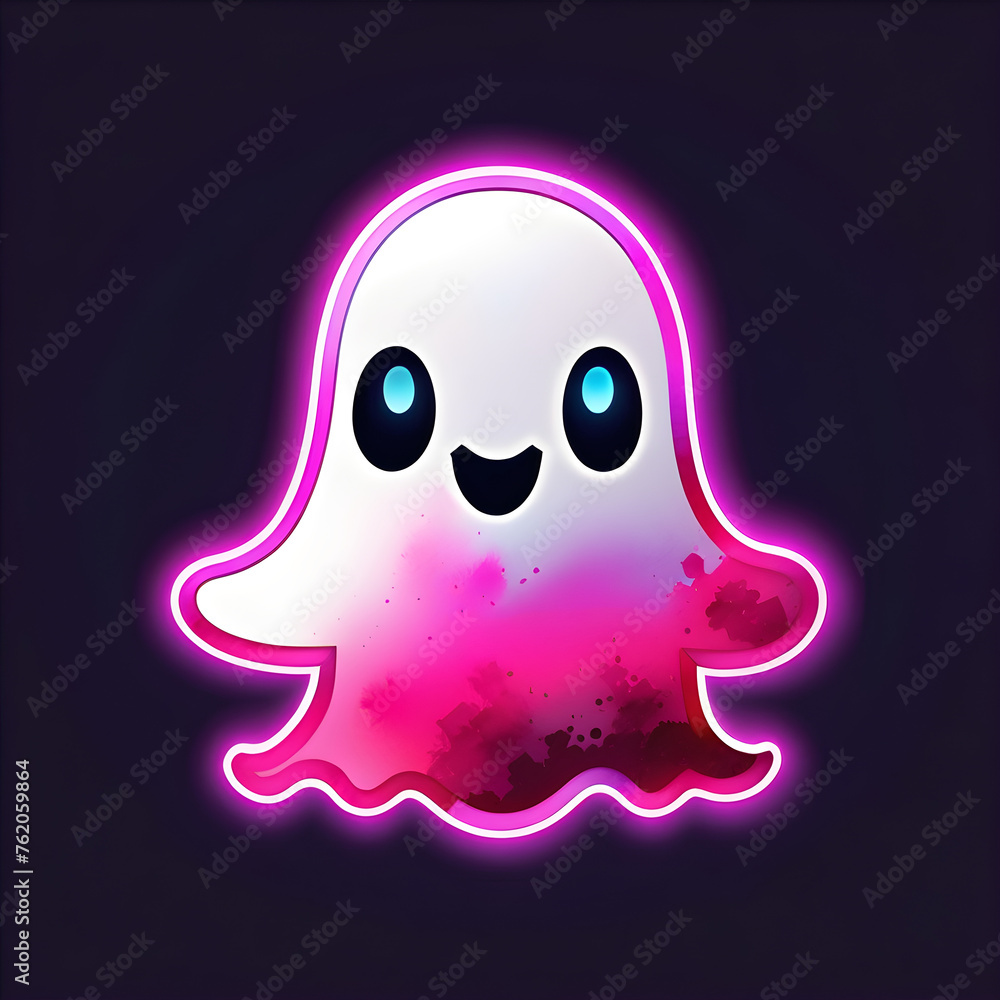 Rosy Spirits: Exploring the Artistry of Pink Neon Ghost Icons(Generative AI) Rosy Spirits: Exploring the Artistry of Pink Neon Ghost Icons(Generative AI)