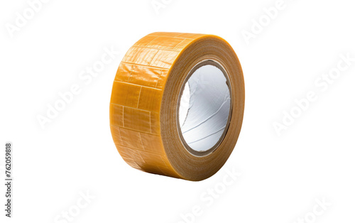 Roll of Duct Tape on White Background. On a White or Clear Surface PNG Transparent Background.