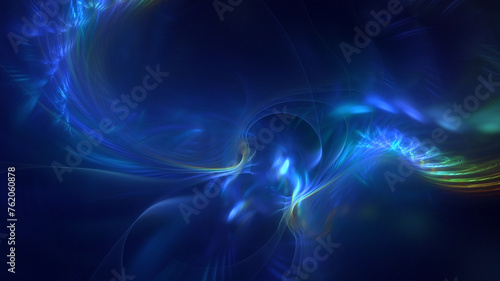 3D manual rendering abstract colorful fractal light background. Its not AI Generatd illustration.