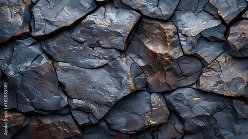 Black white rock texture background Generative AI