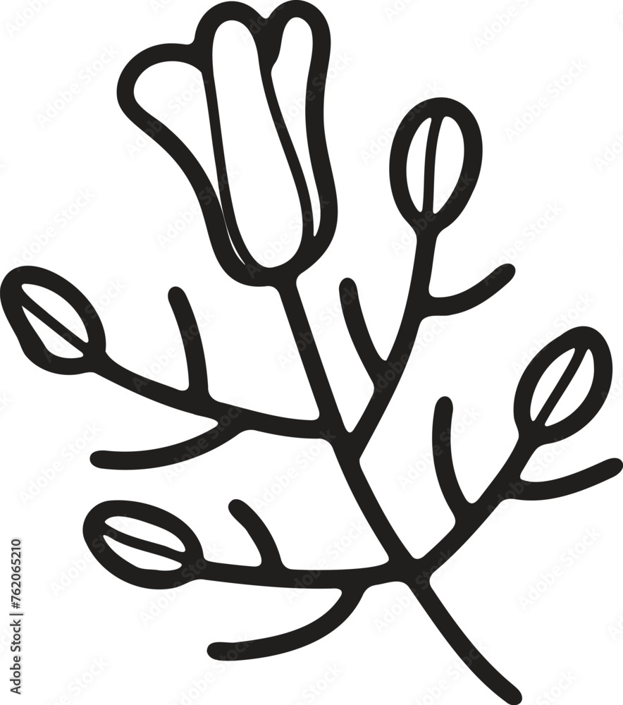 Hand Drawn Pollen or flowers in flat style Hand Drawn Pollen or flowers in flat style