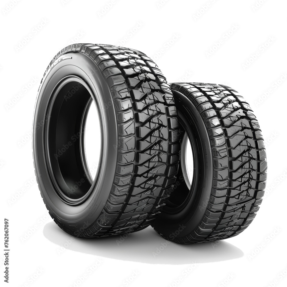 Tires isolated on white 
