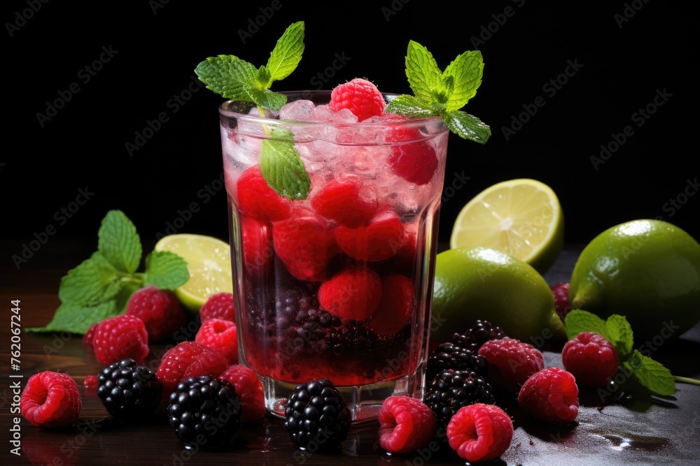 Fresh Fruit Smoothie Recipe with Raspberries, Blackberries, and Limes Fresh Fruit Smoothie Recipe with Raspberries, Blackberries, and Limes
