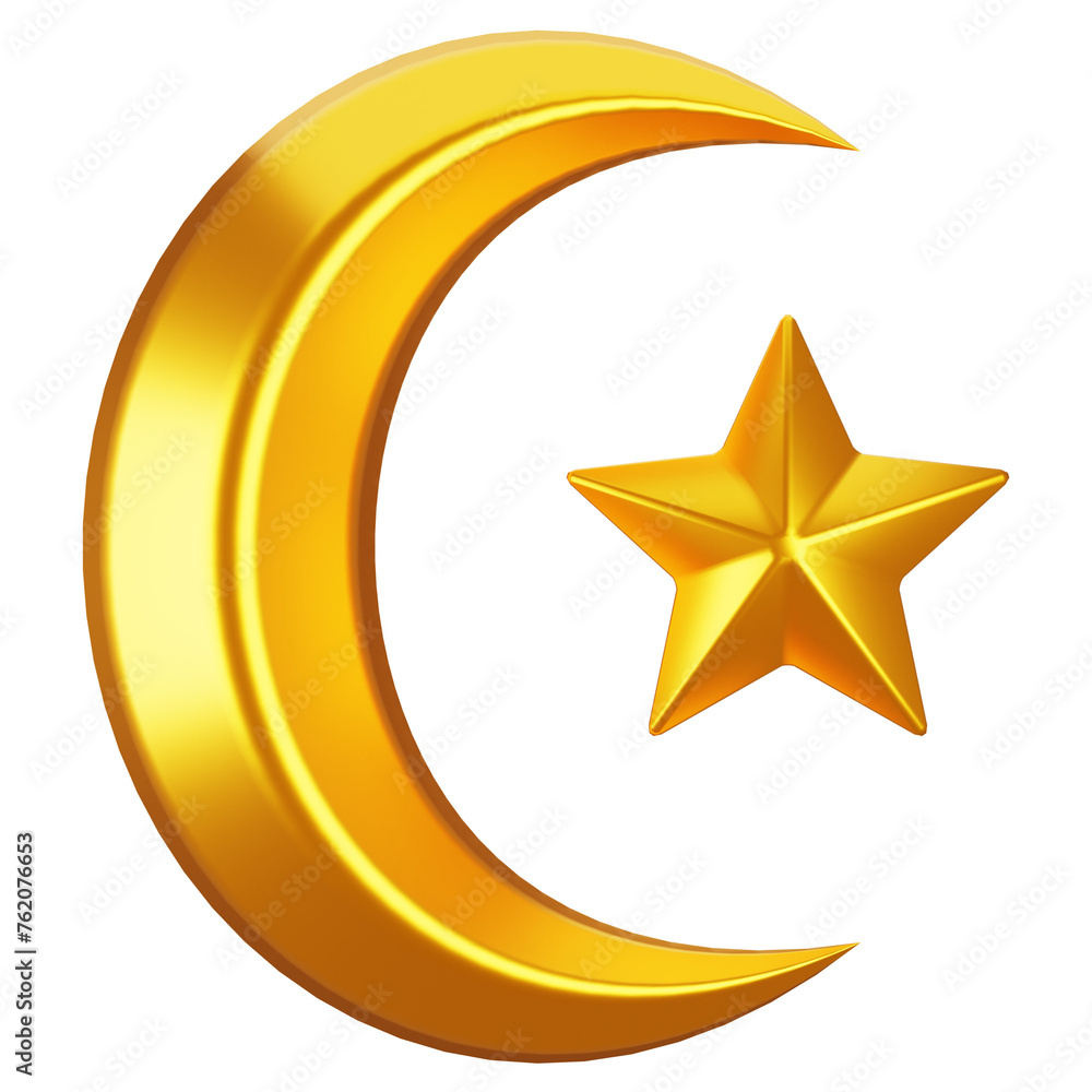3d rendering ramadan icon concept. 3d illustration crescent moon icon 3d rendering ramadan icon concept. 3d illustration crescent moon icon