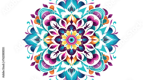 Beautiful abstract mandala kaleidoscope design 