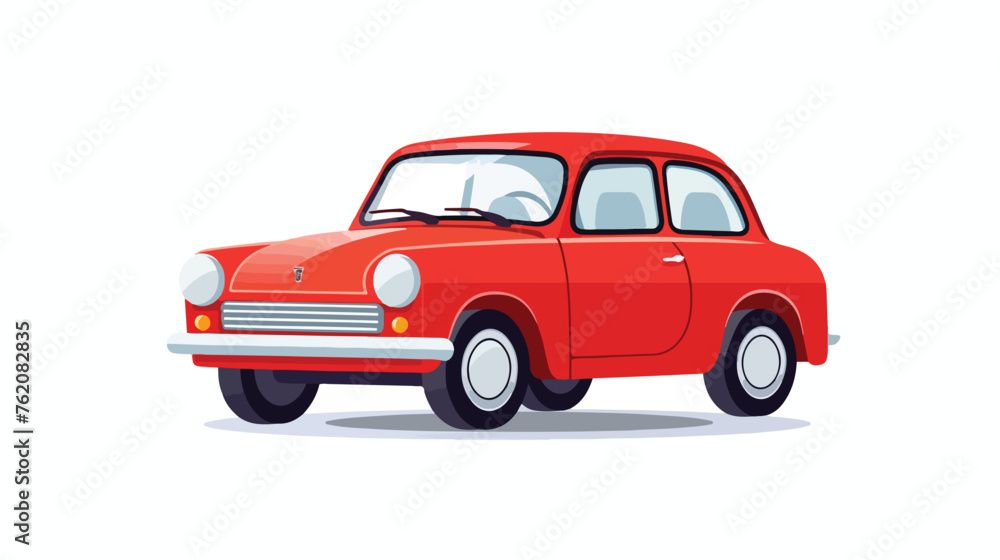 Car isolated icon design flat vector isolated on white background