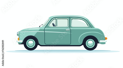 Car isolated icon design flat vector isolated on white background