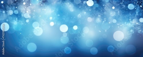 blue bokeh lights and water ripples that can symbolize tranquility and the mystery of the deep