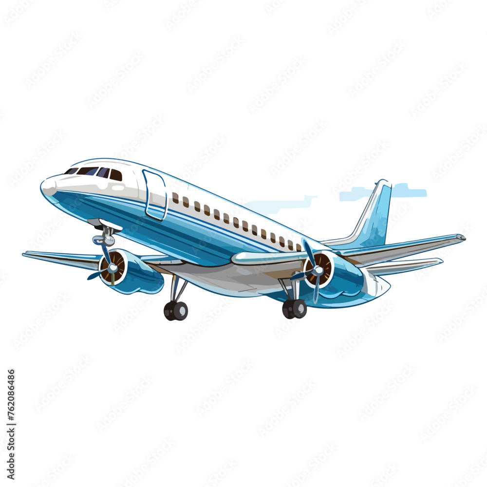 Airplane Clipart isolated on white background