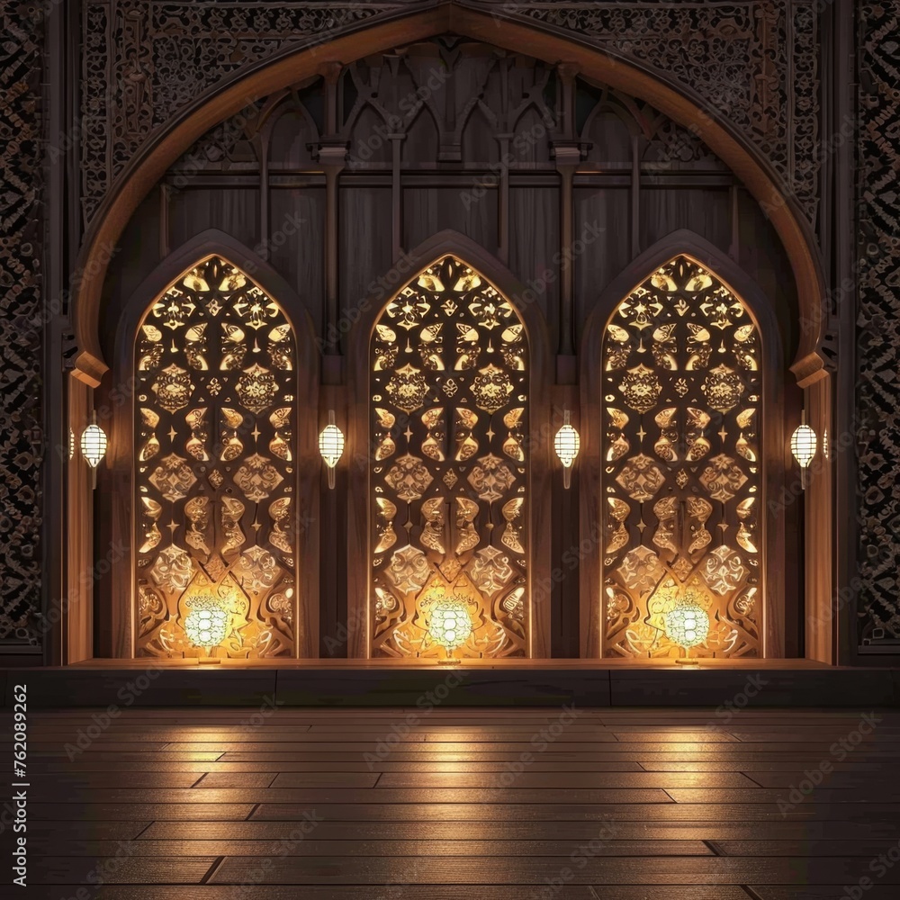 Obraz premium Arabic Stained Glass Windows
