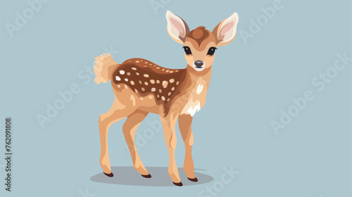 Cute Baby Deer Vector flat vector isolated on white