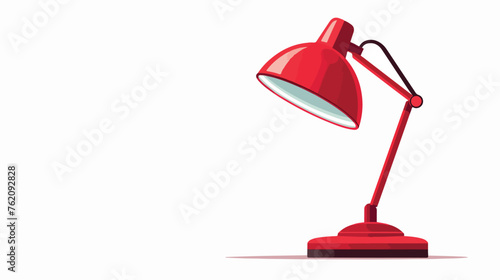 Desk lamp icon image flat vector isolated on white