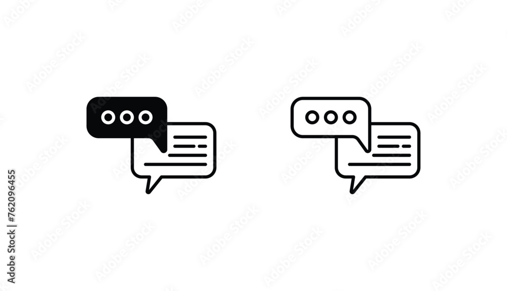 Chat icon design with white background stock illustration Chat icon design with white background stock illustration