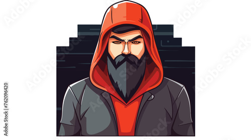 Hacker avatar character isolated icon vector illustration © Noman