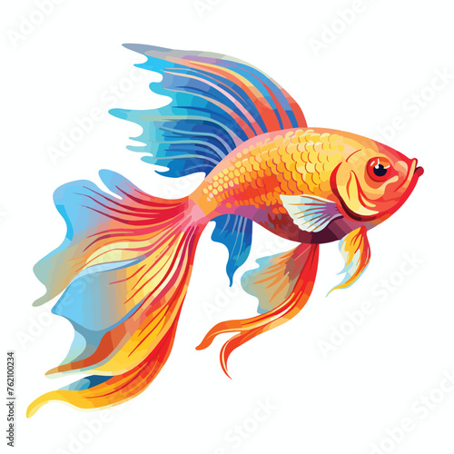 Fish clipart isolated on white background