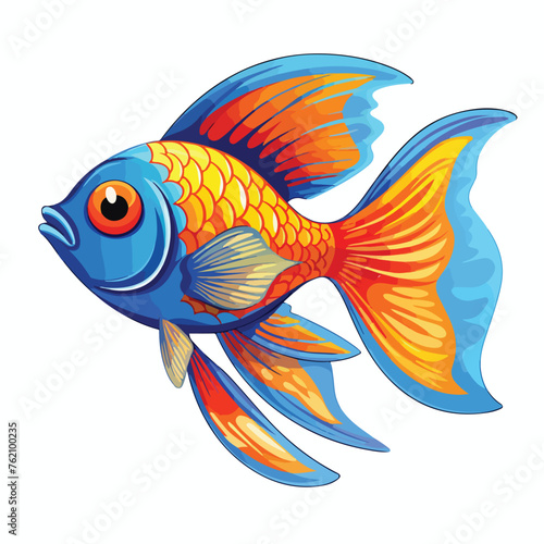 Fish clipart isolated on white background