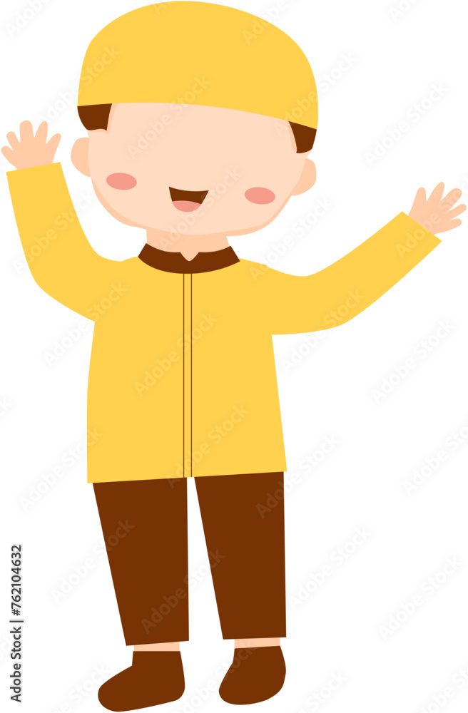 character cute muslim boy