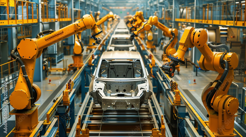 Car Automation manufacture. Smart industry. Car Automation manufacture. Smart industry.