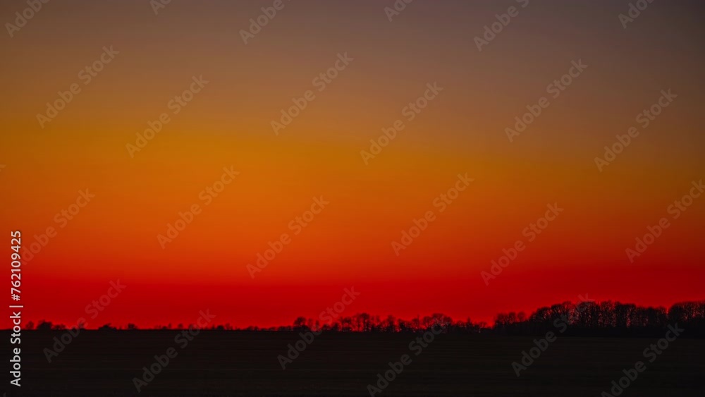 Golden red sky sunset sunrise, light dark forest highlights nature landscape Golden red sky sunset sunrise, light dark forest highlights nature landscape
