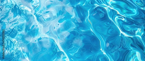 Serene Aquamarine Ripples - The Essence of Purity Generative AI © Gelpi