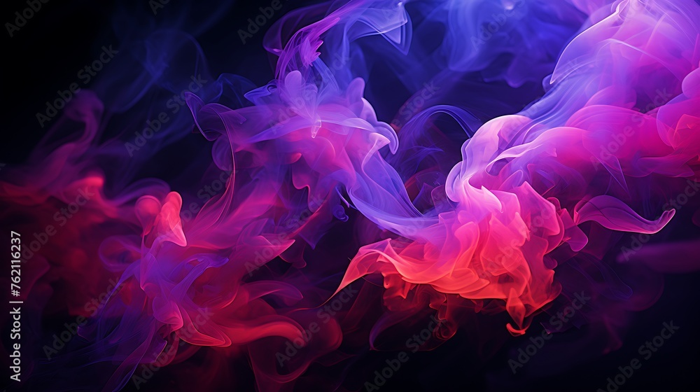 Delving into the Mystique of Abstract Smoke Colorful Art 