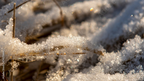 close up of ice