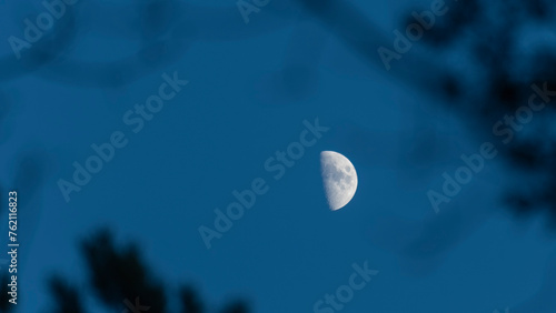 half-moon in the sky photo