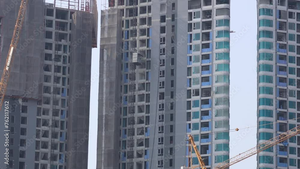Construction Progress of Skyscrapers Construction Progress of Skyscrapers