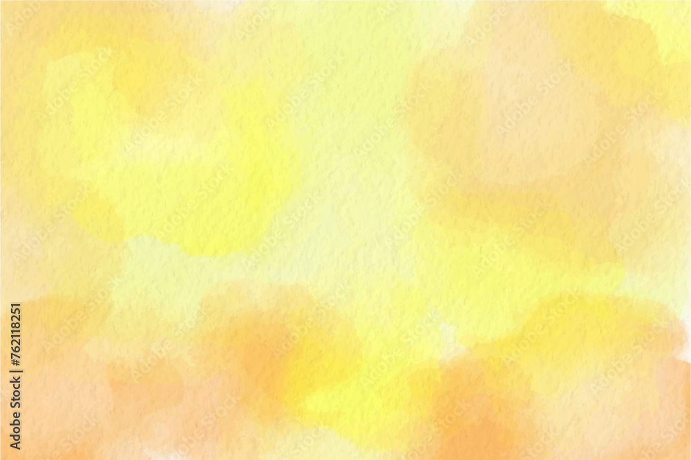 Orange sunset colors abstract watercolor background
