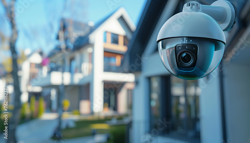 close up of home security camera device